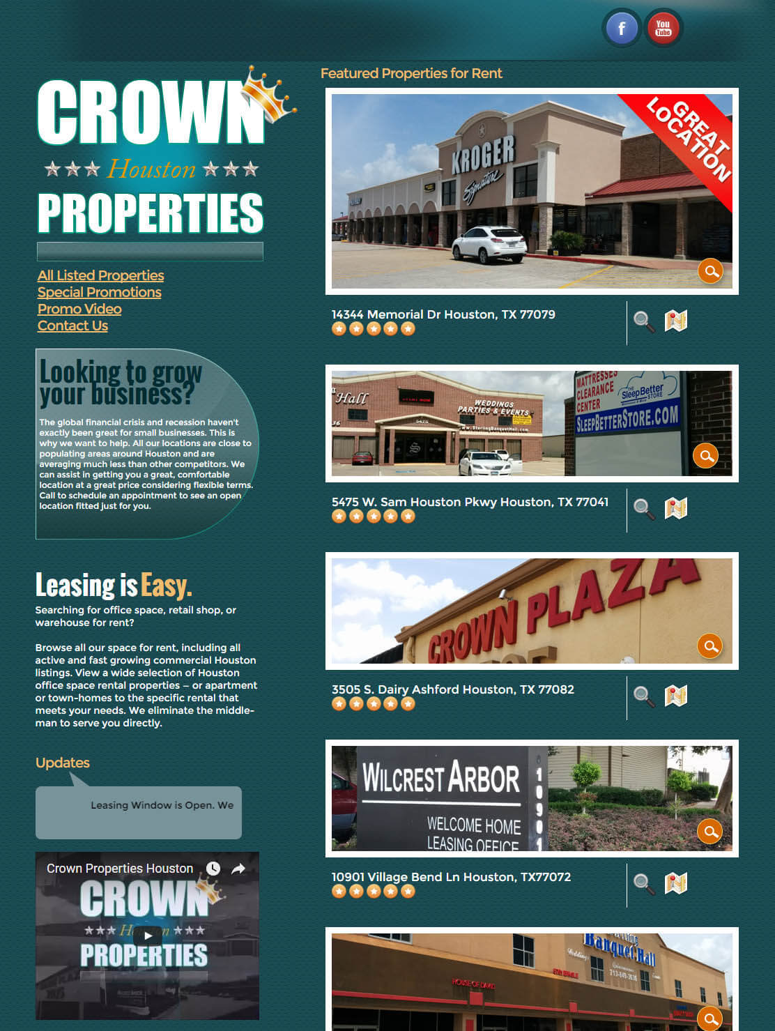 real estate properties website design